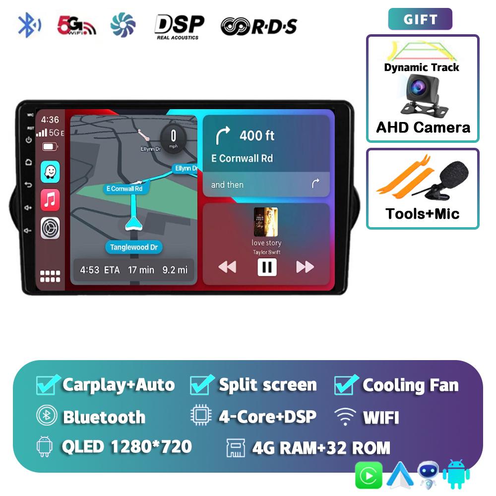 Android 14 Carplay Auto Car Radio For Fiat Tipo Egea Dodge Neon 2015-2018 GPS Multimedia Video Player Navigation Stereo WIFI+4G