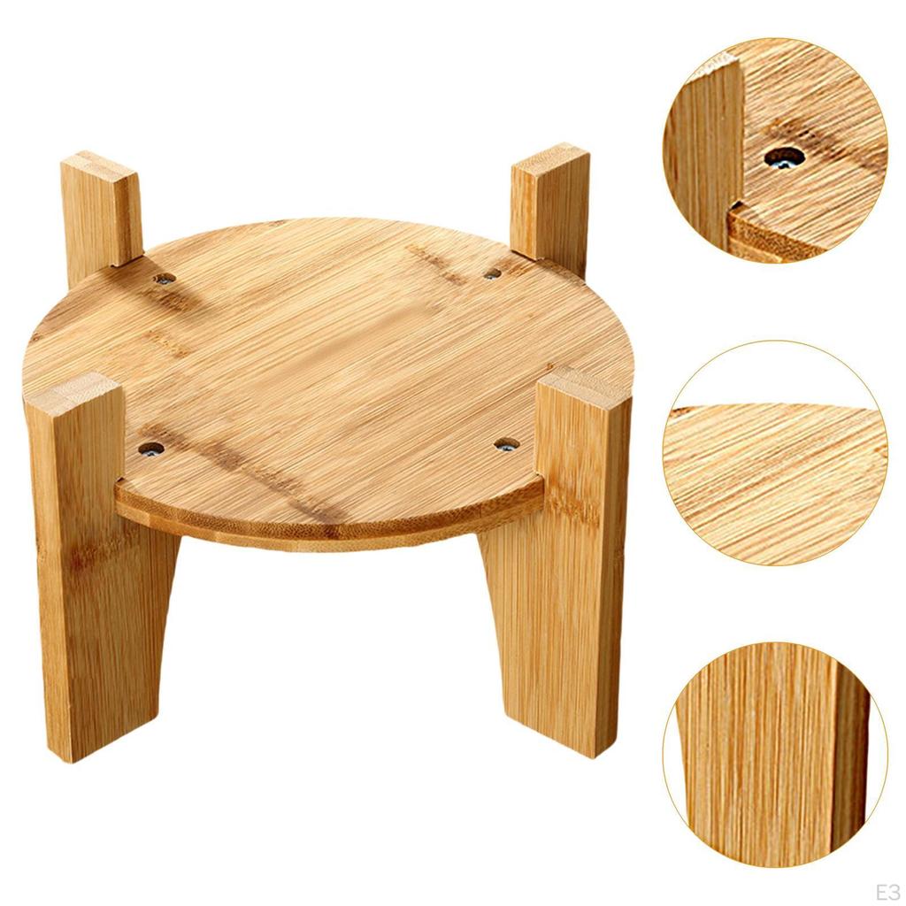 Держатель для диспенсера для напитков, подставка для цветочного горшка, круглая основа, деревянный маленький аквариум, многоцелевой