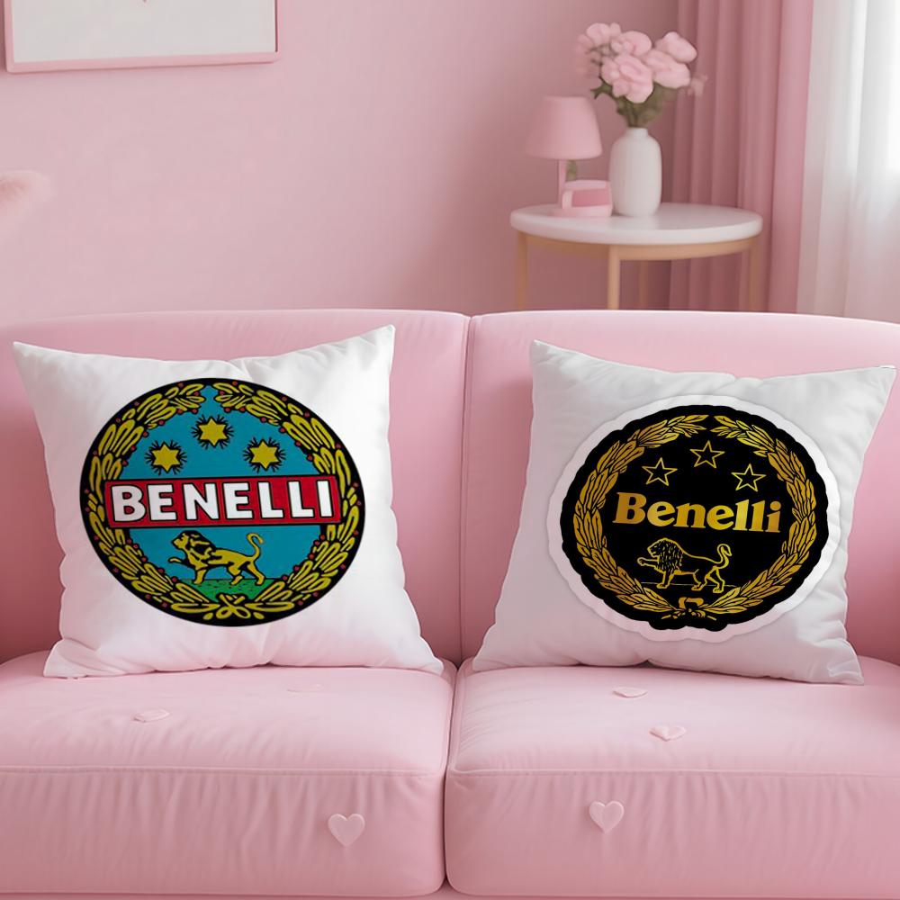 Классический мотоциклетный бренд Benelli Наволочка Мягкая Легко стираемая Подушка Универсальная для Дивана Кровати Путешествий и Офиса