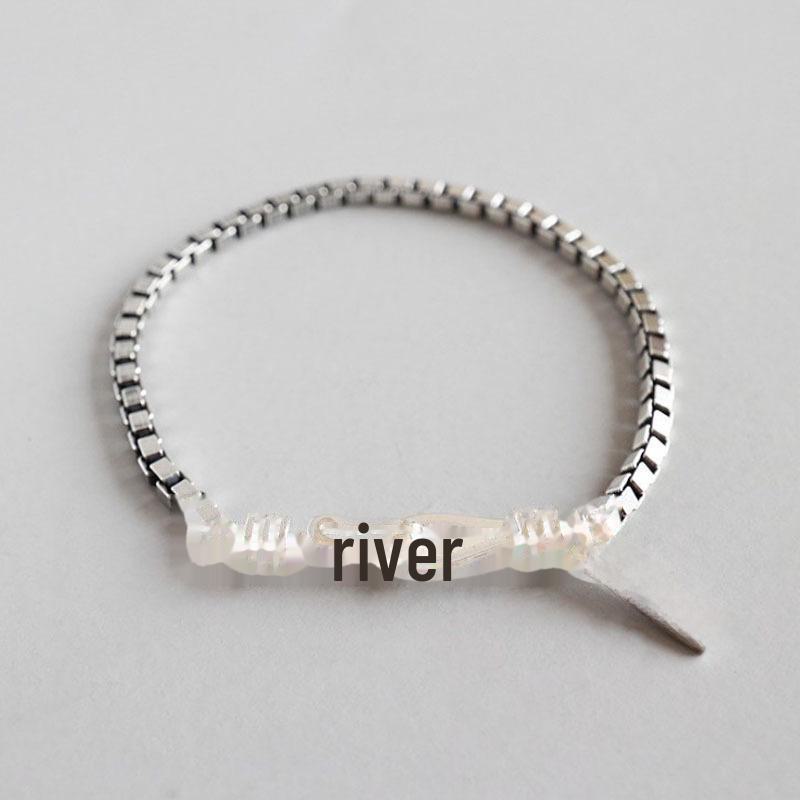 Ретро-браслет-цепочка с толстой коробкой: Стильный, унисекс, идеально подходит для пар и студентов