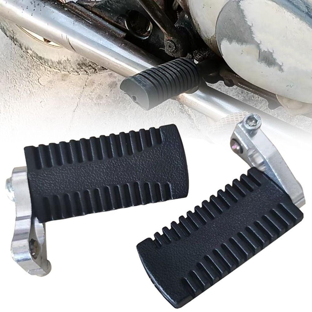 1 Pair Non-slip Motorcycle Pedals Black Motorcycle Modification Parts Motorcycle Foot Rests Kart