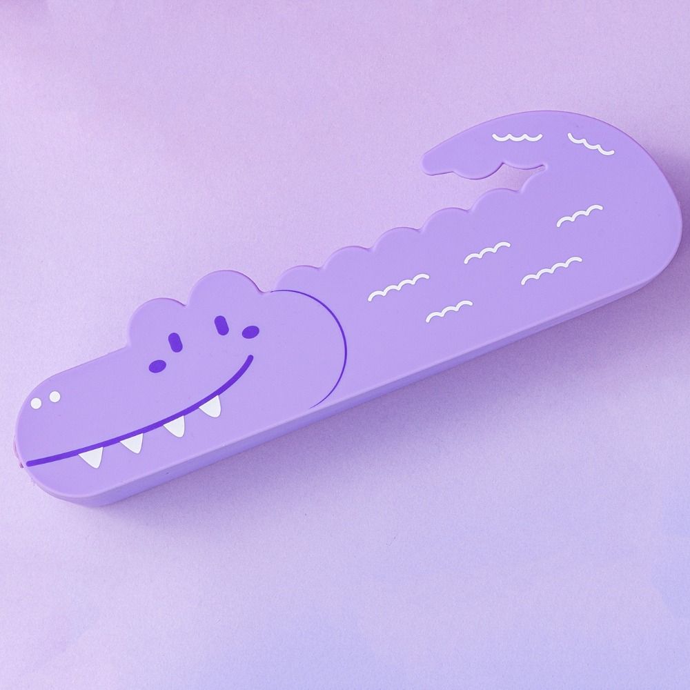 Large Capacity Pen Pouch Silicone Stationery Box Creative Pencil Case Gift