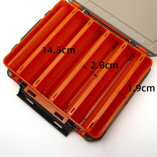 Отличная коробка для рыболовных приманок, портативный магазин с двусторонним открытием, рыболовный инструмент