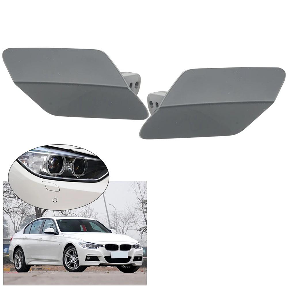 Car Front RH&LH Headlight Washer Primed Cap For BMW 3 Series F30 F31 F35 2013-18