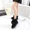 Order A Size Up Rabbit Ears Soft Snow Boots Women Winter Warm Plush Ankle Booties Female Fashion Slip On Cotton Shoes