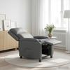 Massage Recliner Chair Gray Faux Leather