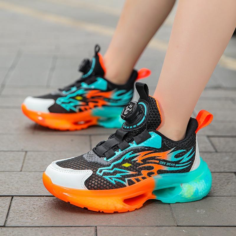 Kids Boys Breathable Mesh Soft Sole Athletic Running Sports Sneakers
