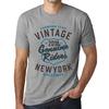 Men’s Vintage Tee Shirt Graphic T Shirt Genuine Riders 2018 Grey Marl