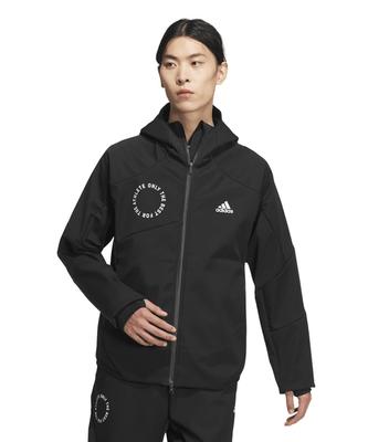 Adidas Стандартный крой Флисовая толстовка с капюшоном для тренировок Стандарт.1 Трехслойная на молнии KWY05-JH1031 (Черный/S/Мужской)