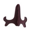 1Pc Wooden Display Stand Dish Rack Plate Bowl Frame Photo Book Pedestal Holder