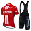 Mens Cycling Jersey Short Sleeve Quick-Dry Mountain Road Bike Apparel Set White