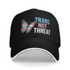 Transgender Pride LGBTQ Baseball Caps Casual Trans not Threat Sandwich Hats Unisex Polyester Caps Hat Outdoor