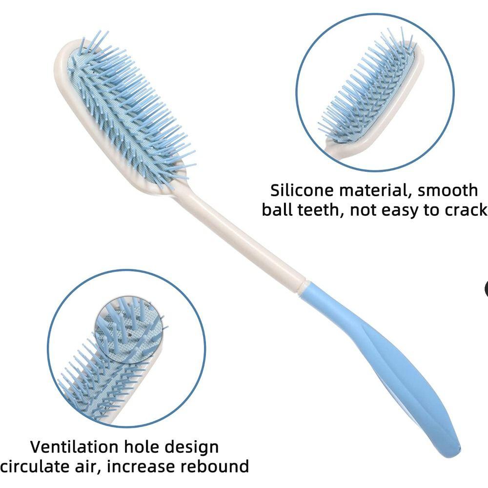 Hair Styling Long Reach Comb Easy Grip Hair Brush Set Practical Extended Handle Comb Personal Care
