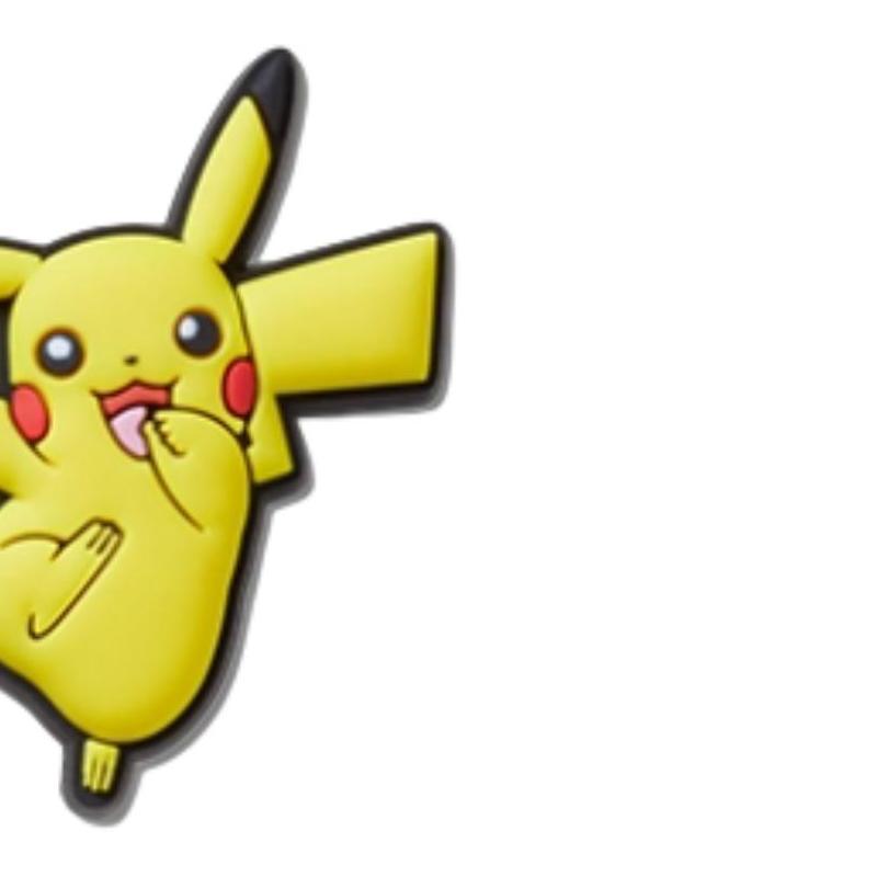 Crocs Pokémon Милый Пикачу ПВХ Аксессуары для обуви Унисекс Желтый
