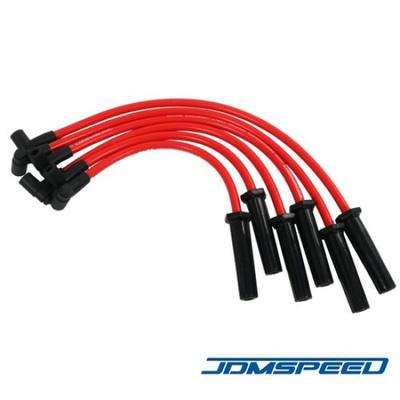 КРАСНЫЙ КОМПЛЕКТ ПРОВОДОВ СВЕЧЕЙ ЗАЖИГАНИЯ Для AMC/JEEP 4.2L 258 РАСПРЕДЕЛИТЕЛЬ HEI
