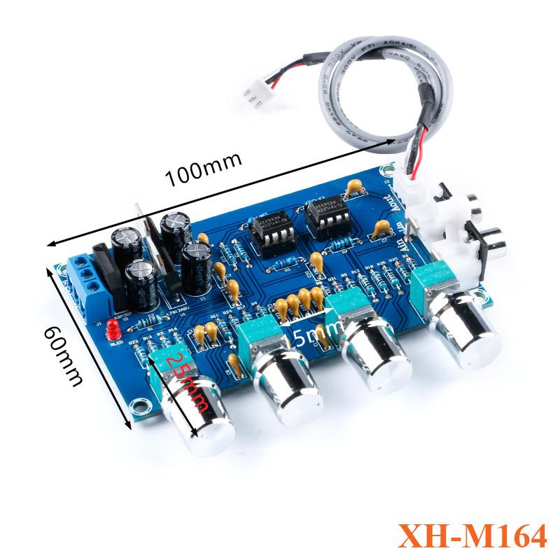 XH-M164 NE5532 Модуль платы усилителя Стерео предусилитель Тональная плата Аудио 4 канала 4CH CH Модуль схемы управления