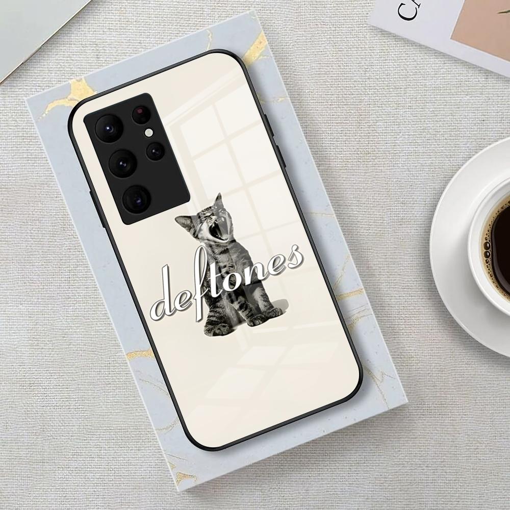 Deftones Band Phone Case For Samsung S26 S25 Edge Ultra 23 22 21 20 Ultra Plus S24 Fe Glass Cover