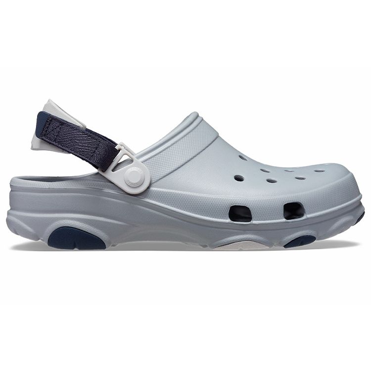 Crocs PU Terlin Нескользящие Дышащие Сабо Унисекс Обувь Серый 206340-007