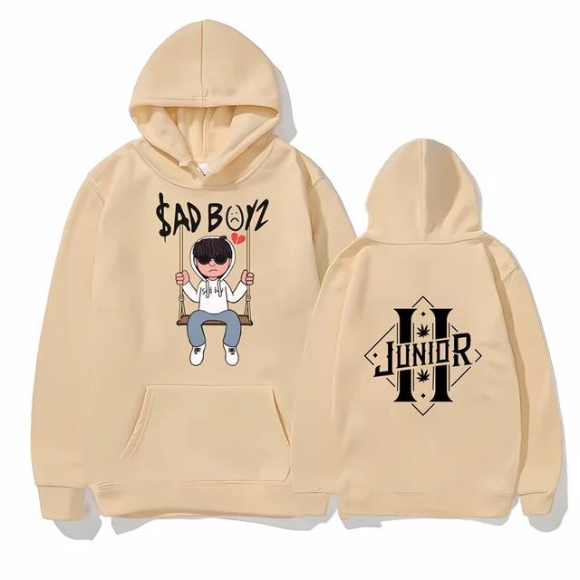 Sad Boyz Junior Hoodie Autumn Winter Men's Cotton Pullover Hoodie Warm Oversize Loose Long Male High Street Harajuku Hoodies2024