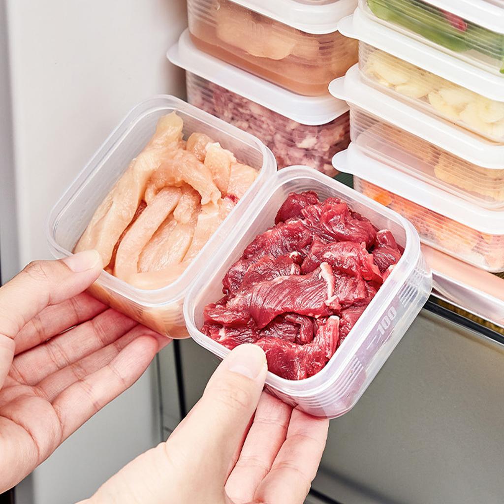 Холодильник Ящик для хранения продуктов питания Герметичный многоразовый многофункциональный контейнер для хранения продуктов питания Коробка для кухни