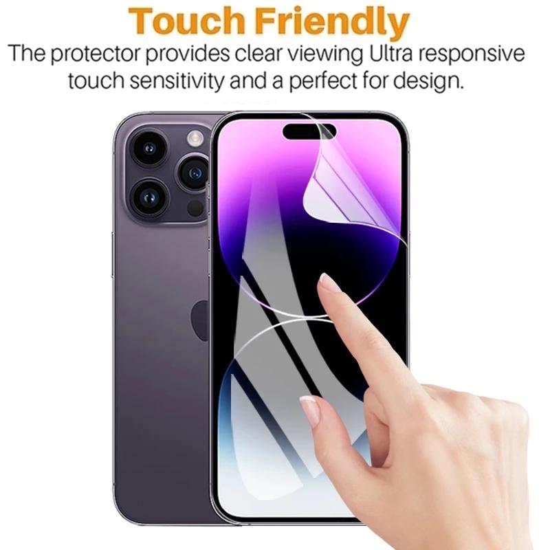 Гидрогелевая пленка для iPhone 14 15 Pro Max 12 13, мини-защитная пленка для экрана iPhone 11 12 13 14 Pro XS Max XR 7 8 6 14 15 Plus SE пленка