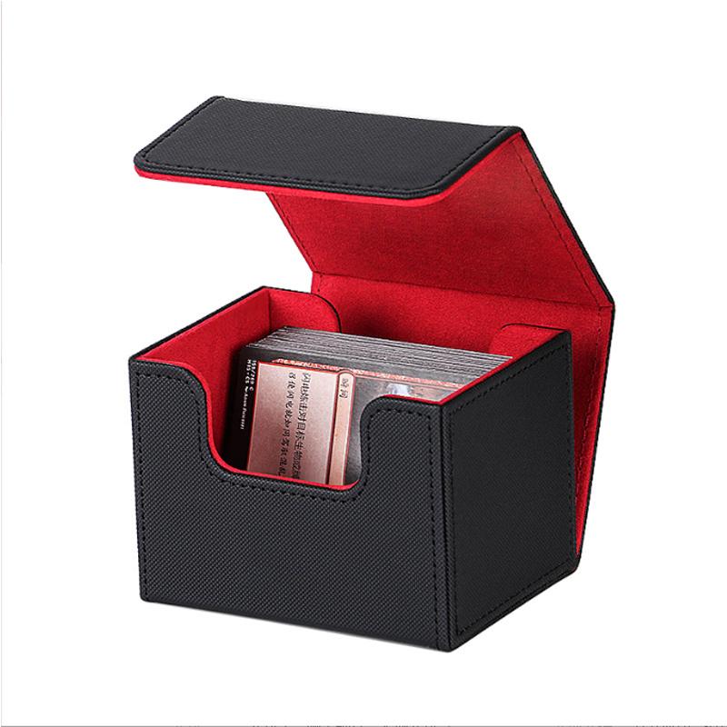 Card Box Storage Box Flipped Side Insert Wisdom Card Game King Pok É Mon PTCG Pirate Board Game Card Set Leather