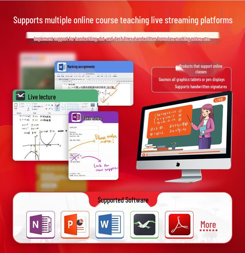 Professional-Grade Large Huion Graphics Tablet for Drawing, Writing, and Handwriting Input