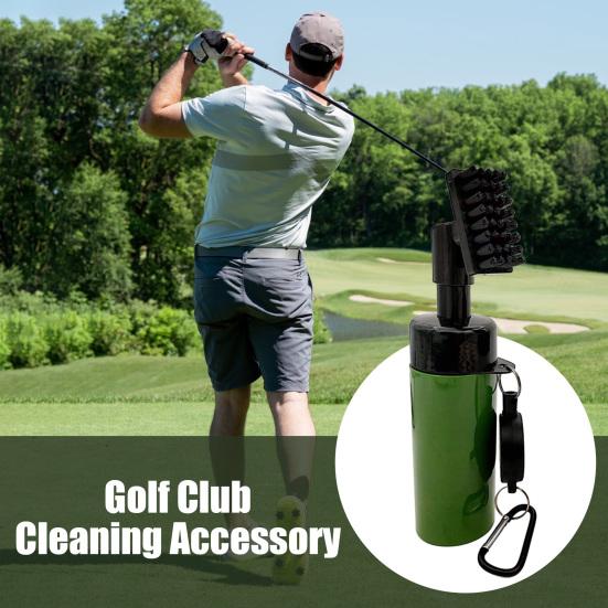 Golf Club Cleaner Brush with Retractable Clip Leakproof Water Brush Golf Club