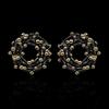 Bohemian Handmade Earrings Colorful Rice Beads Earrings Circle Geometric Black Gold Earrings Party Jewelry Women's Earrings