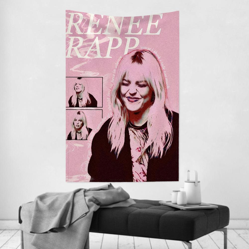 Music Albums Renee Singer RRapp Tapestry Room Decor Wall Cloth Party Hanging Background Room Decor Baby Room