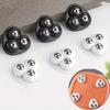 4PCS Three Bead Universal Wheel No Drilling Silent Wear-resistant Load-bearing Small Household Pulley