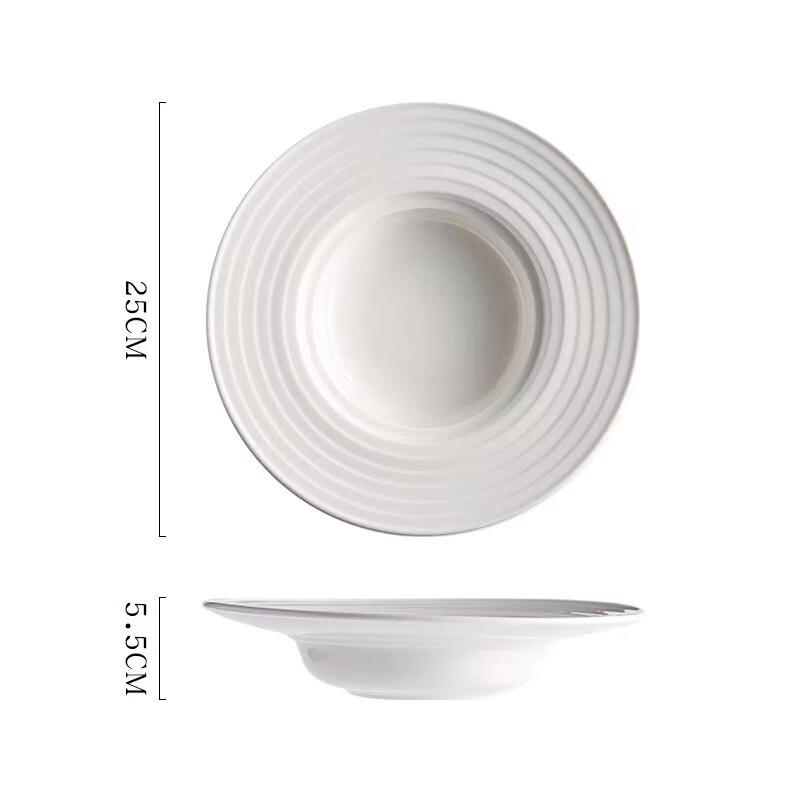 Chefwanyao Ceramic Straw Hat Deep Plate