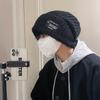 Шапка Мужская Осенне-зимний тренд Пара Шерстяная шапка Мужская и женская Теплая Универсальная Холодная шапка Свободная Большой обхват головы Вязаная шапка Мужская