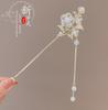 Elegant Chinese Style Hair Accessories Vintage Spring Flower Element Hairpins Light Luxury Tassel Hair Stick For Women Girls