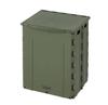 (CAPTAIN STAG) Oricon Folding Container Folding Container Storage Box Toy Box Trash Can with Handle Hole Olive UW-1527