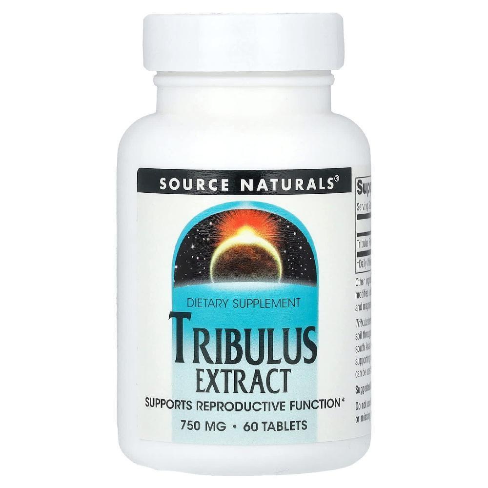 Трибулус Source Naturals Tribulus Здоровье и Спорт 750 мг Таблетки 60 Таблеток 1 шт