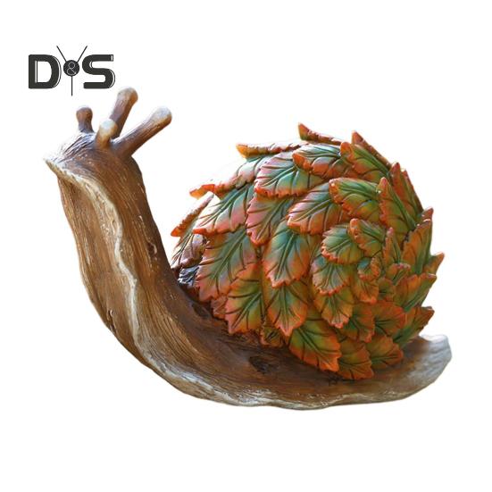 Садовый лист, фигурка животного, черепаха, сова, белка, кролик, лиса, птица, ёж, улитка, статуэтка, скульптура животного из смолы, украшение для двора, орнамент