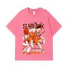 275 GSM Washed T-shirts 100% Cotton Slam Dunk V3 Kaeda Print Unisex Heavy Cotton T Shirt