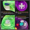FIOTOK Gamecube Controller Классический проводной контроллер для Wii Nintendo Gamecube Фиолетовый Прозрачный Зеленый 2 (Очистить и - Упаковать)