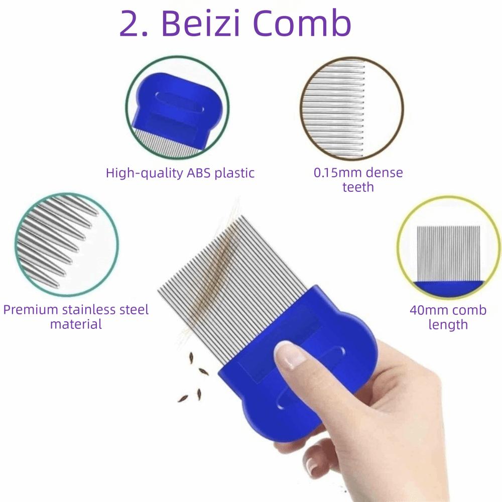 6Pcs/Set ABS Lice Comb Kit Fine-tooth Lice Nits Removal Comb  For Small, Medium & Large Pets