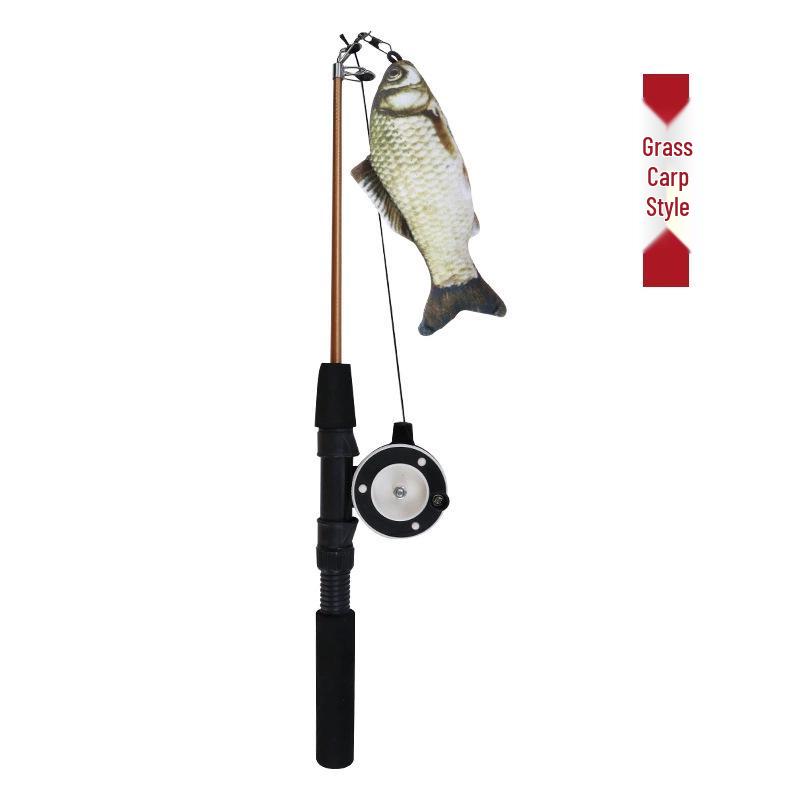 Льняная мышка-кошка дразнилка с колокольчиком - Игрушка для снятия скуки для кошек