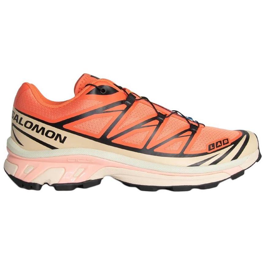 SALOMON Кроссовки унисекс XT-6 Living Coral Оранжево-черный цемент L47445000