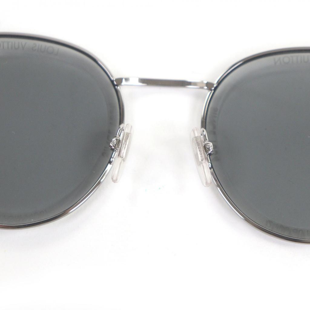 Excellent LOUIS VUITTON sunglasses LV Supervision round Silver Gray Lens Used