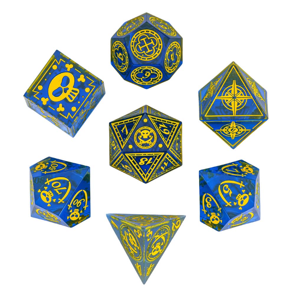 Cusdie Уникальный набор кубиков DND с острыми гранями D4 D6 D8 D10 D% D12 D20 Многогранный набор кубиков для настольных ролевых игр Dungeons&Dragons
