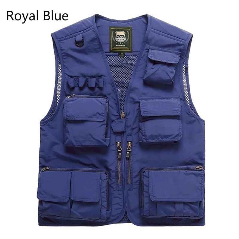 Жилеты для рыбалки на открытом воздухе, быстросохнущие дышащие сетчатые куртки с несколькими карманами, съемный военный тактический жилет для фотографии, похода и кемпинга