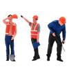 Фигурки строительной бригады Professional Craft Фигура 1:Смоляные художественные аксессуары масштаба 1:64 для моделей железных дорог и витрин