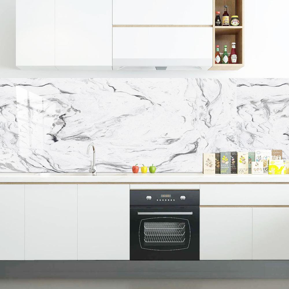 10/15 см белая мраморная текстура, наклейки на плитку, кухонный фартук, маслостойкий шкаф для ванной комнаты, водонепроницаемые наклейки на стены