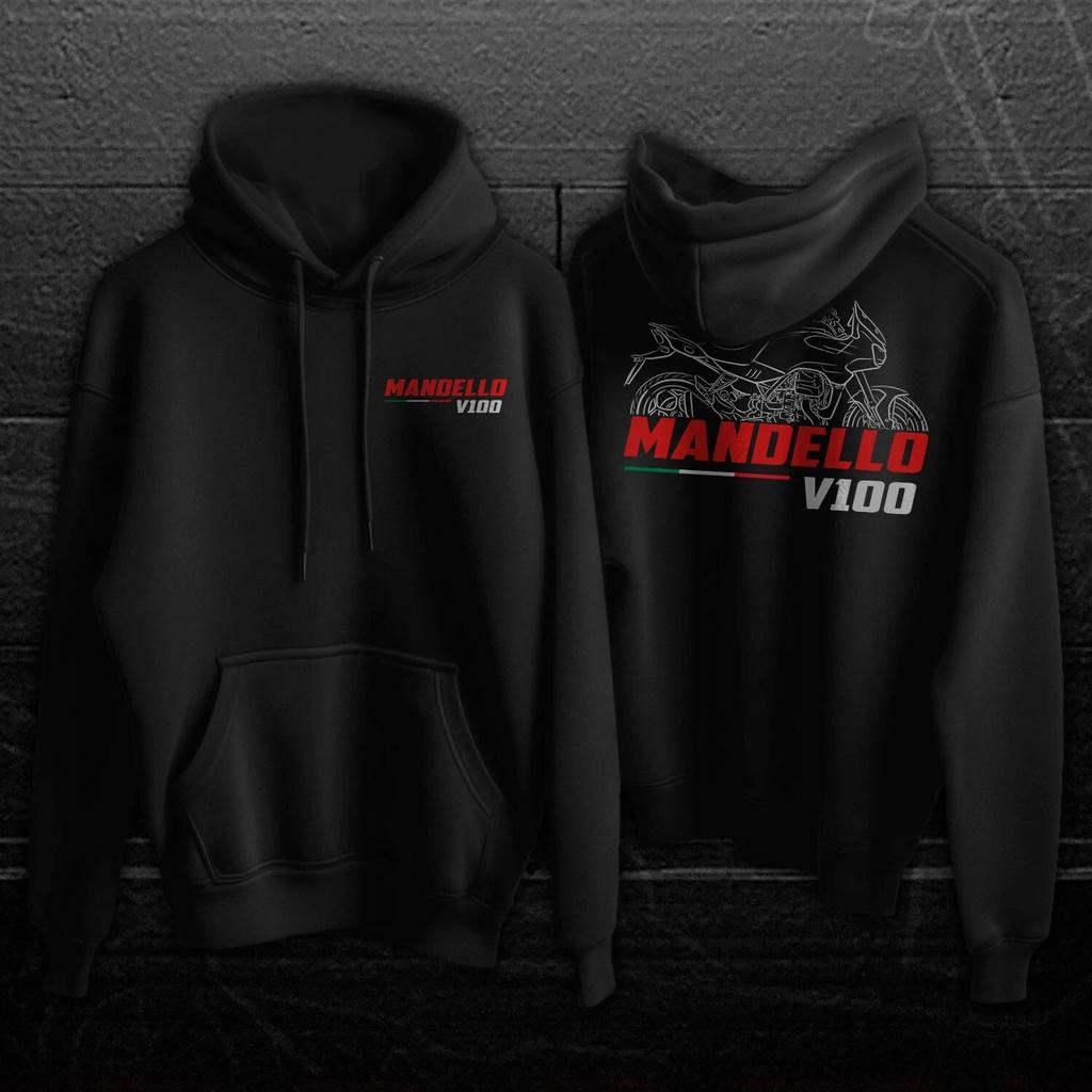 For Moto Guzzi V100 Mandello 2022-2025 Fans – Moto Animals Illustration Hoodie