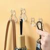 2pcs Adorable Cat-Shaped Sticky Hooks Easy Install, No Drilling Required Perfect for Hanging Belts, Keys For Kitchen Bathroom Office