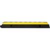 3 Channel Rubber Cable Protector Ramp 1.2 x 1.2 Inch Channel Heavy Duty Cable Wire Cord Cover Ramp Speed Bump Driveway Hose Cable Ramp Protector